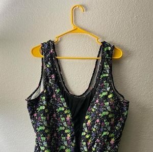 Plus Size Multicolored Swim Suit